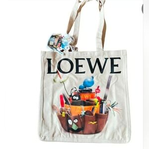 LOEWE Crafted World Shanghai Exhibition Novelty Gift Cloth Tote
